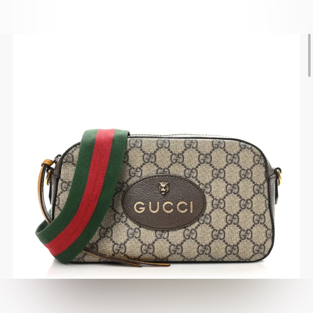 GUCCI GG Supreme Monogram Vintage Shoulder Bag-Authentic-Dust bag/box included!